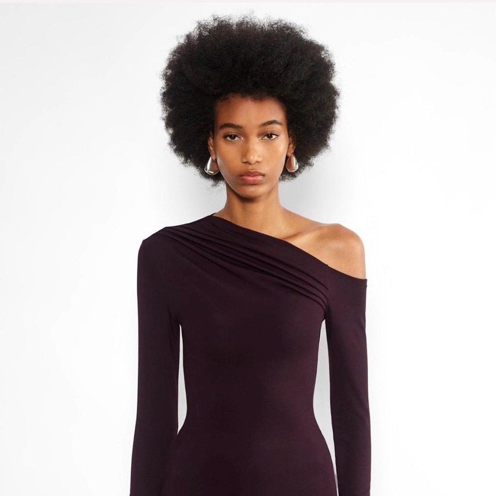 Babaton Dark Purple Long Sleeve Top